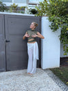 Marisole top i blonde - Kaki