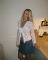 Floria top med blonder - Hvid