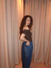 Celora off shoulder top - Brun