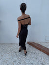 Nicoline off shoulder top i blonde - Sort