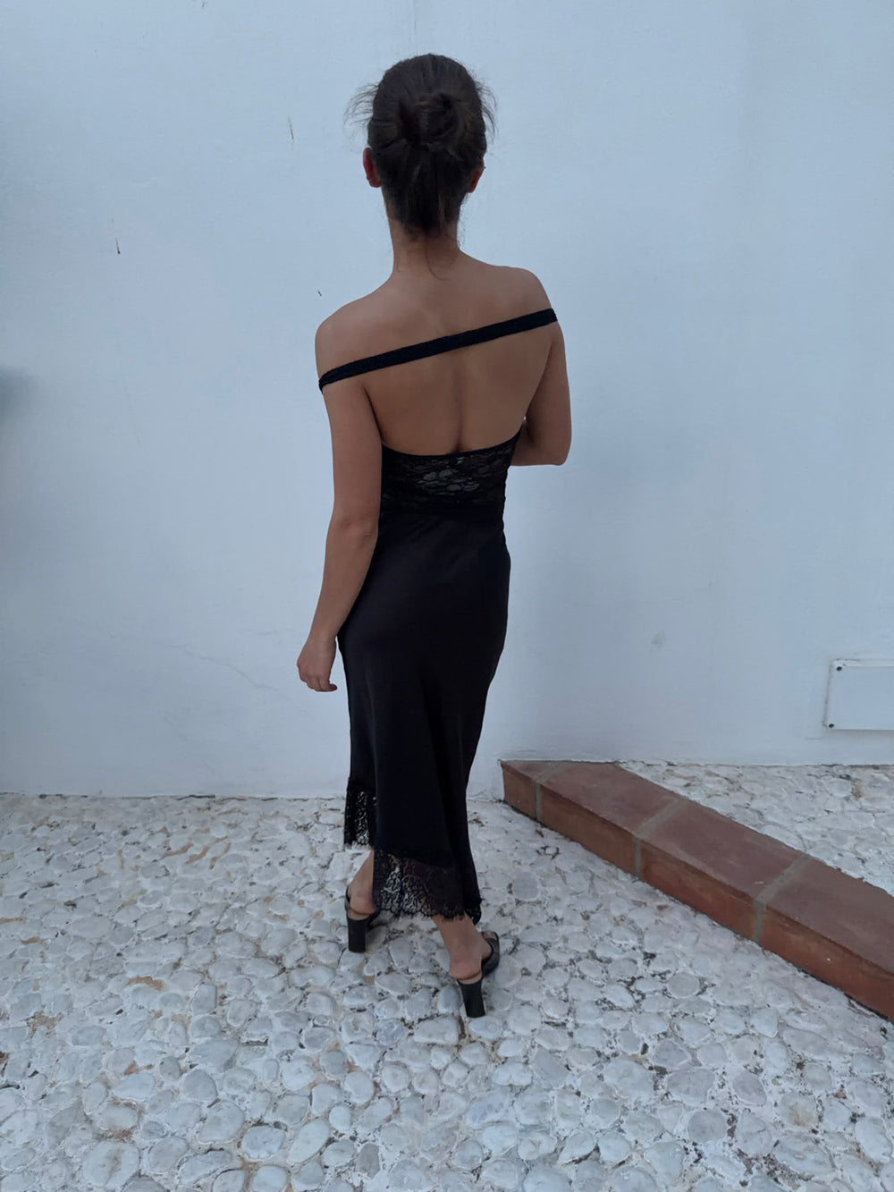 Nicoline off shoulder top i blonde - Sort