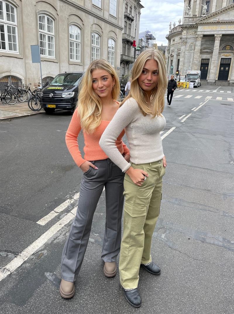 Premium - cargo bukser kaki grøn