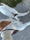 Angelina blonde bluse - Hvid