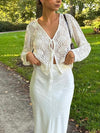 Angelina blonde bluse - Hvid