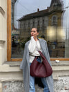 Gunilla strikket cardigan med bindedetaljer - Beige