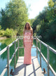Darcy maxi kjole med mønster - Pink