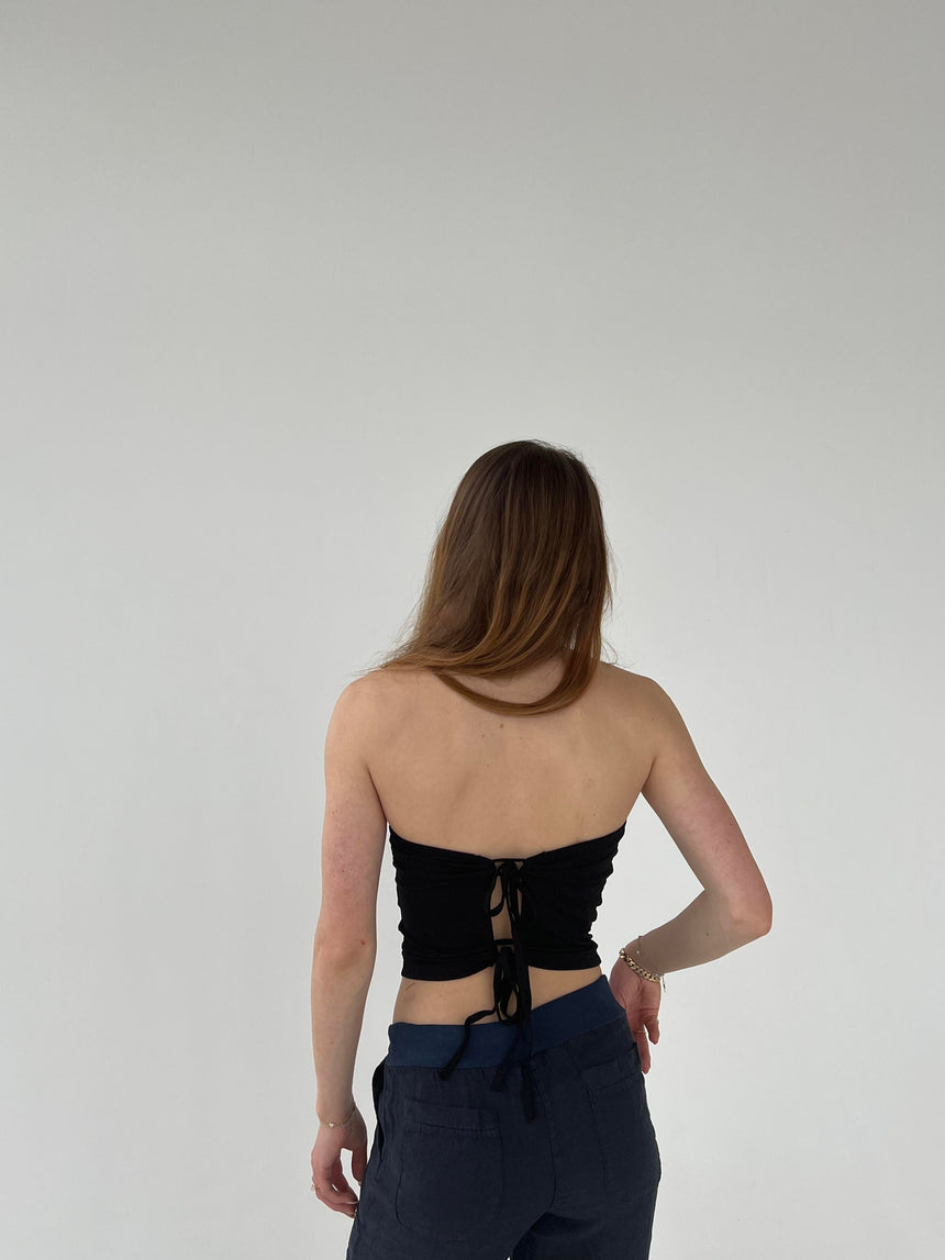 Vilja tube top - sort
