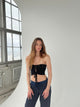 Vilja tube top - sort