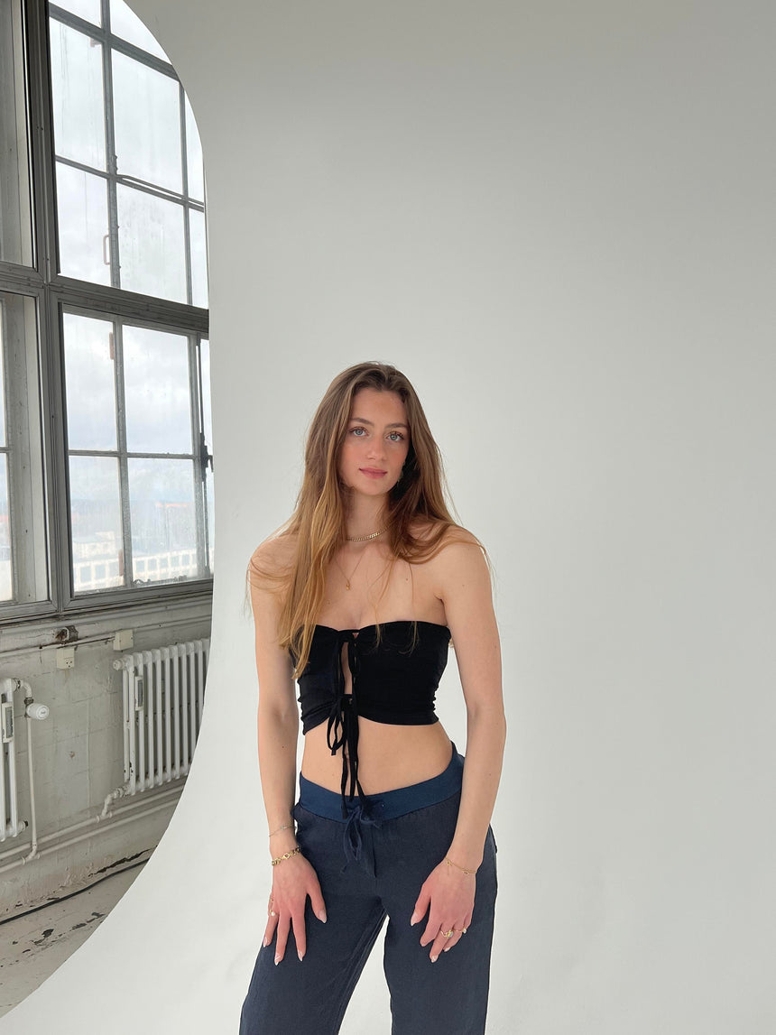 Vilja tube top - sort