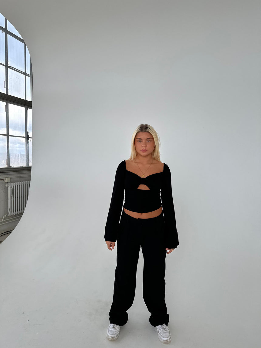 Blanca oversized suit bukser - sort