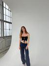 Vilja tube top - sort