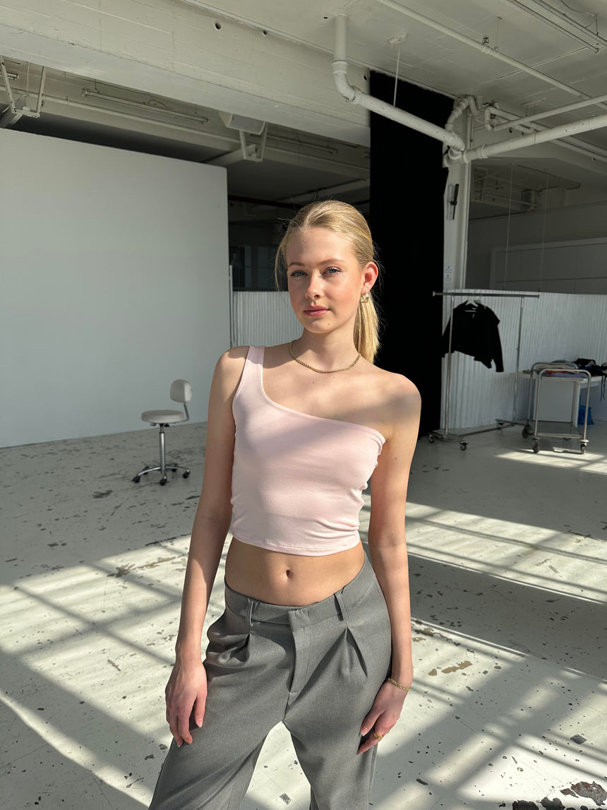 Chika top lyserød