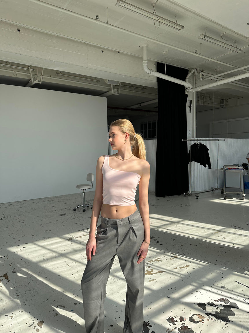 Chika top lyserød