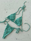 Kiana bikini - grøn med hvide prikker