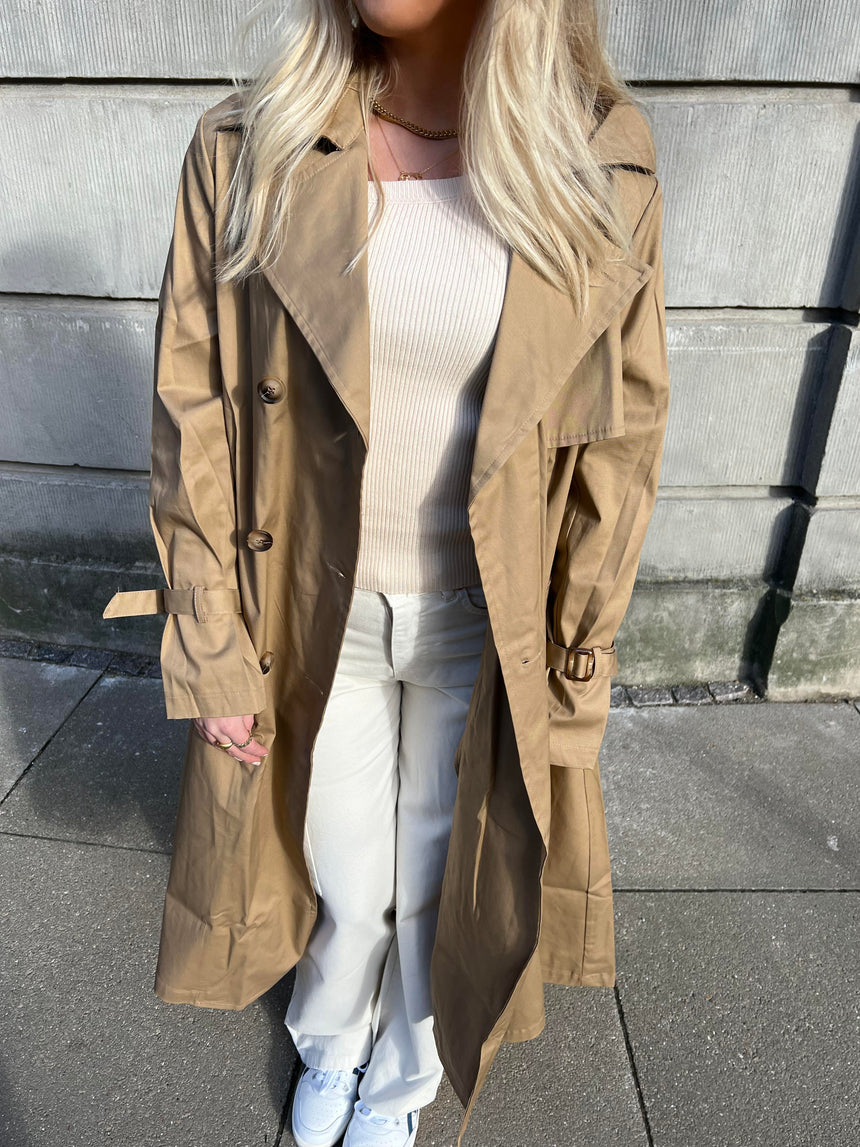 Sandie Trenchcoat - mørk beige