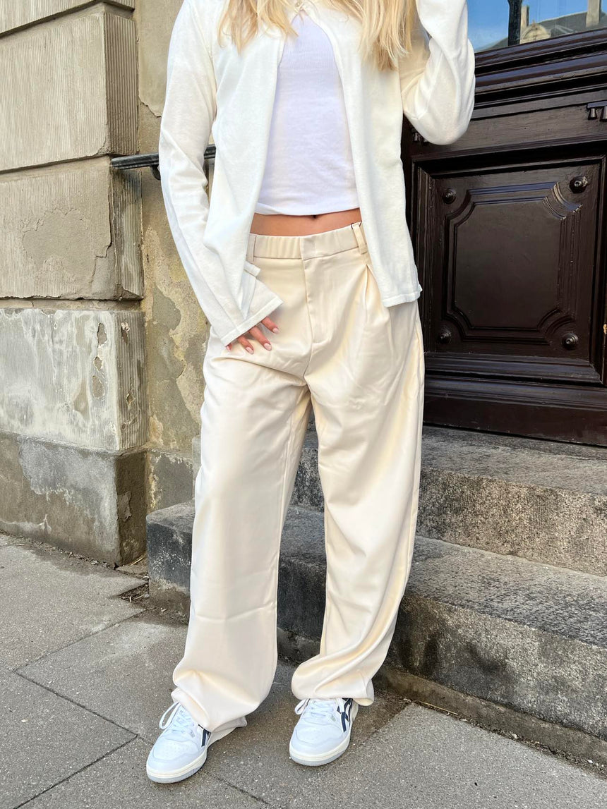 Lisette oversized suit pants - Lys beige