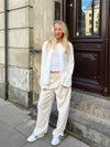Lisette oversized suit pants - Lys beige