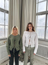Angel hør bluse - hvid
