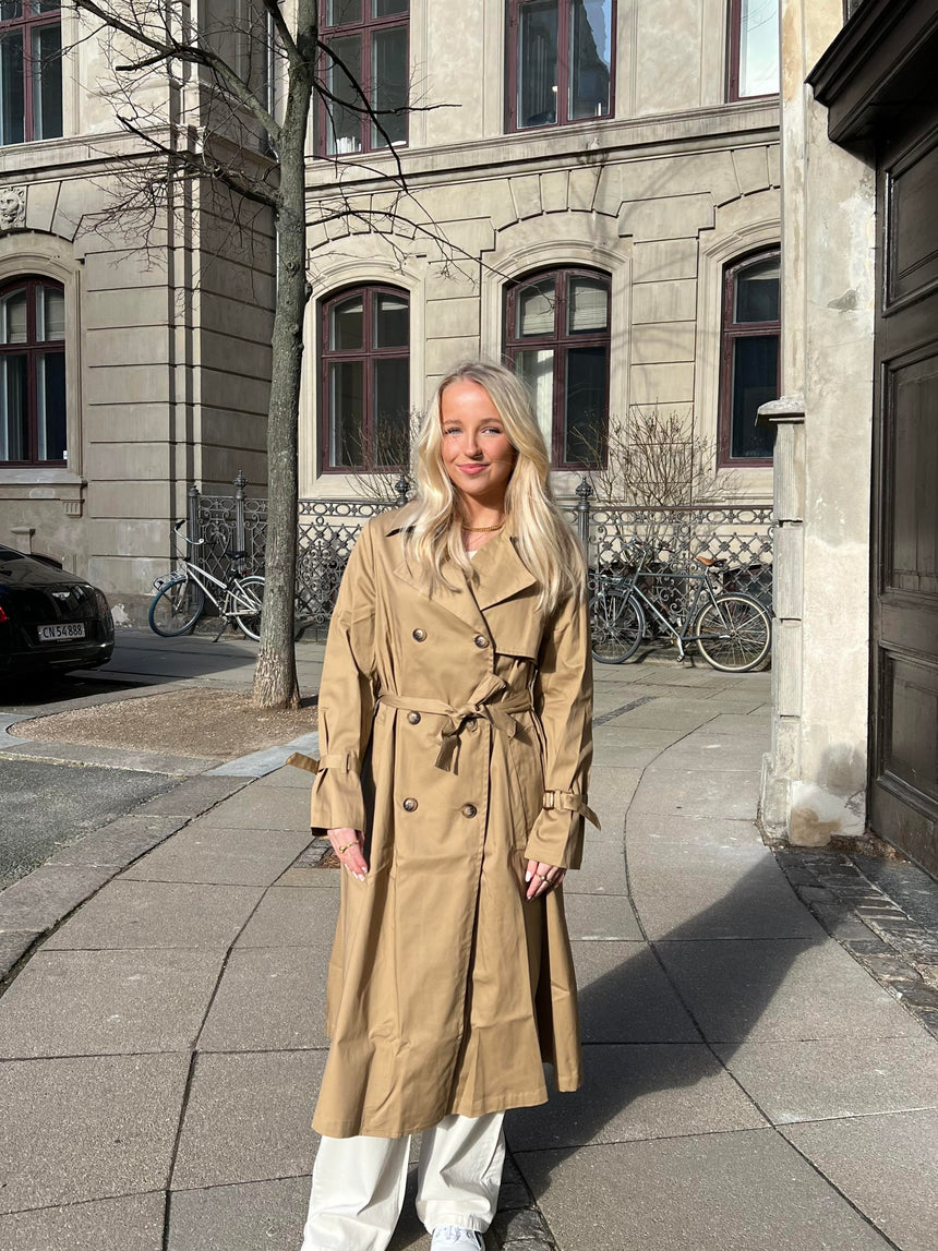 Sandie Trenchcoat - mørk beige