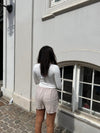 Kailey hør shorts - beige