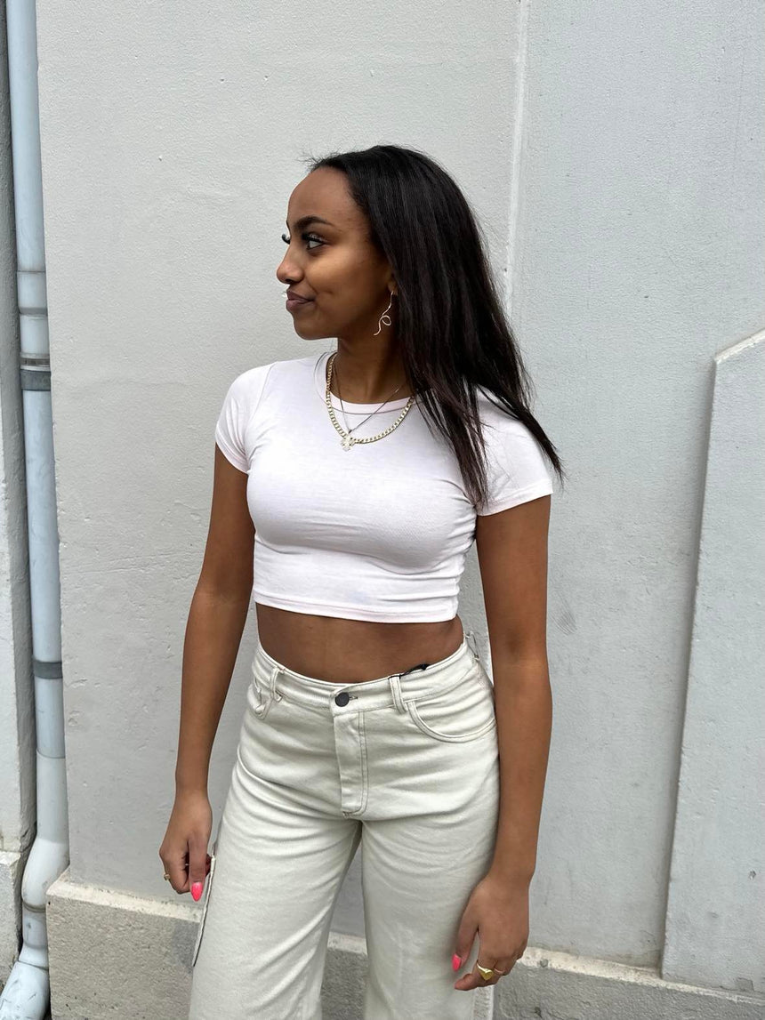 Coreen crop top lyserød
