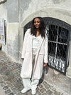 Paisley frakke off white/hvid