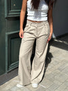 Arlette suit bukser - Beige stribet