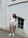 Kailey hør shorts - beige