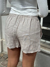 Kailey hør shorts - beige