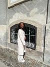 Paisley frakke off white/hvid