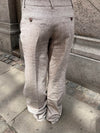 Herringbone bukser - Brun/hvid