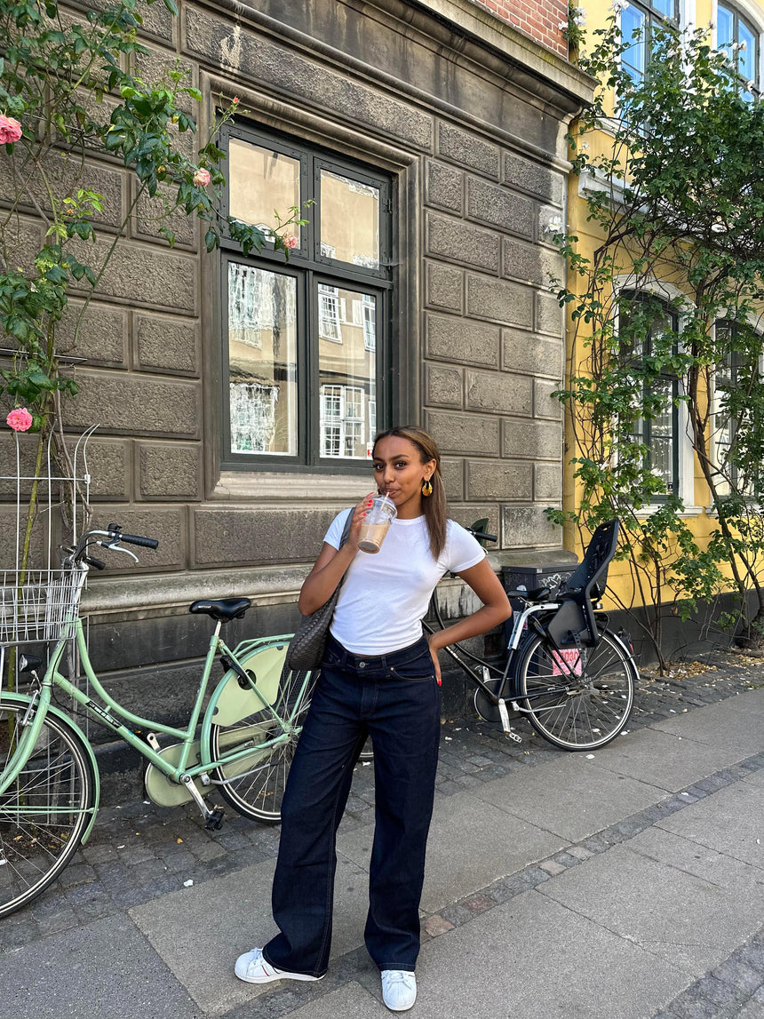 Anemon oversized mørk denim Jeans