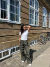 Lesley Parachute bukser - Kaki