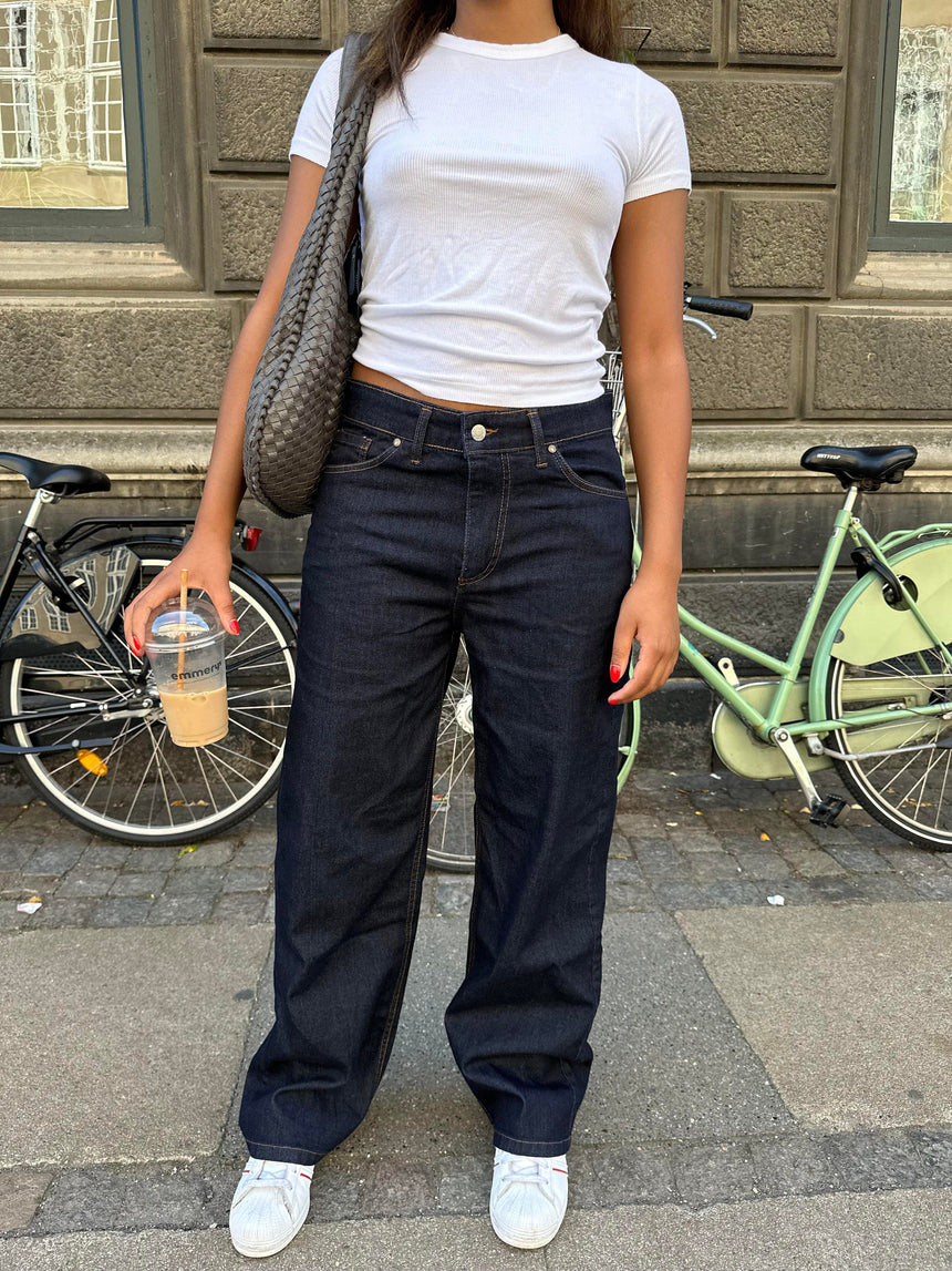 Anemon oversized mørk denim Jeans
