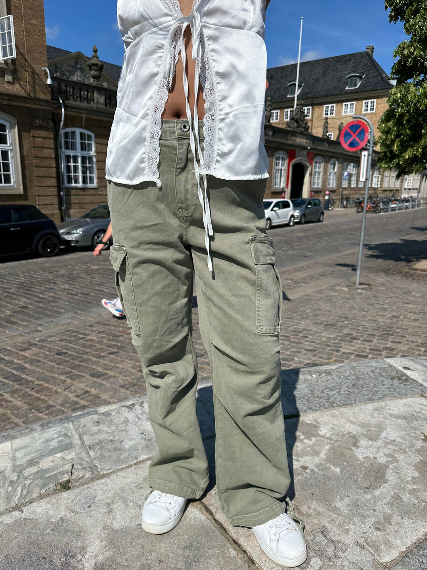 Cynthia cargo bukser - kaki