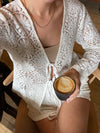 Angelina blonde bluse - Hvid