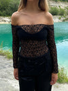 Pixi blonde bluse - Sort