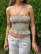 Hallie smock top - Beige