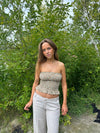 Hallie smock top - Beige
