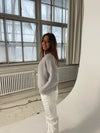 Julieta one botton cardigan - Grå
