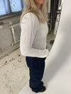 Ophelie bluse med mønster - Hvid