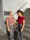 Sybille glitter top - Lyserød