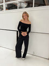 Anna Olympia track pants - Sort