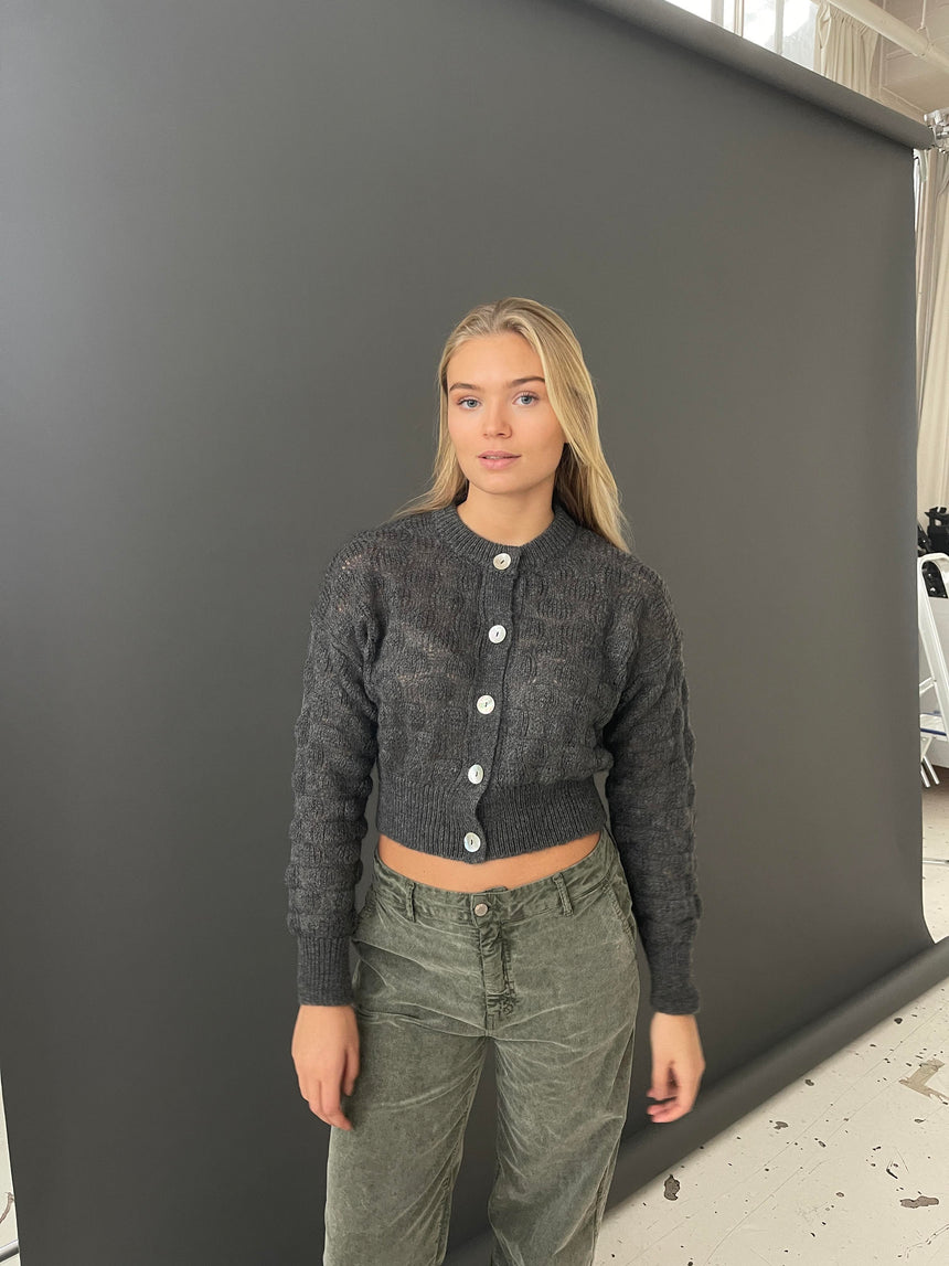 Claudette Cardigan - Mørkegrå
