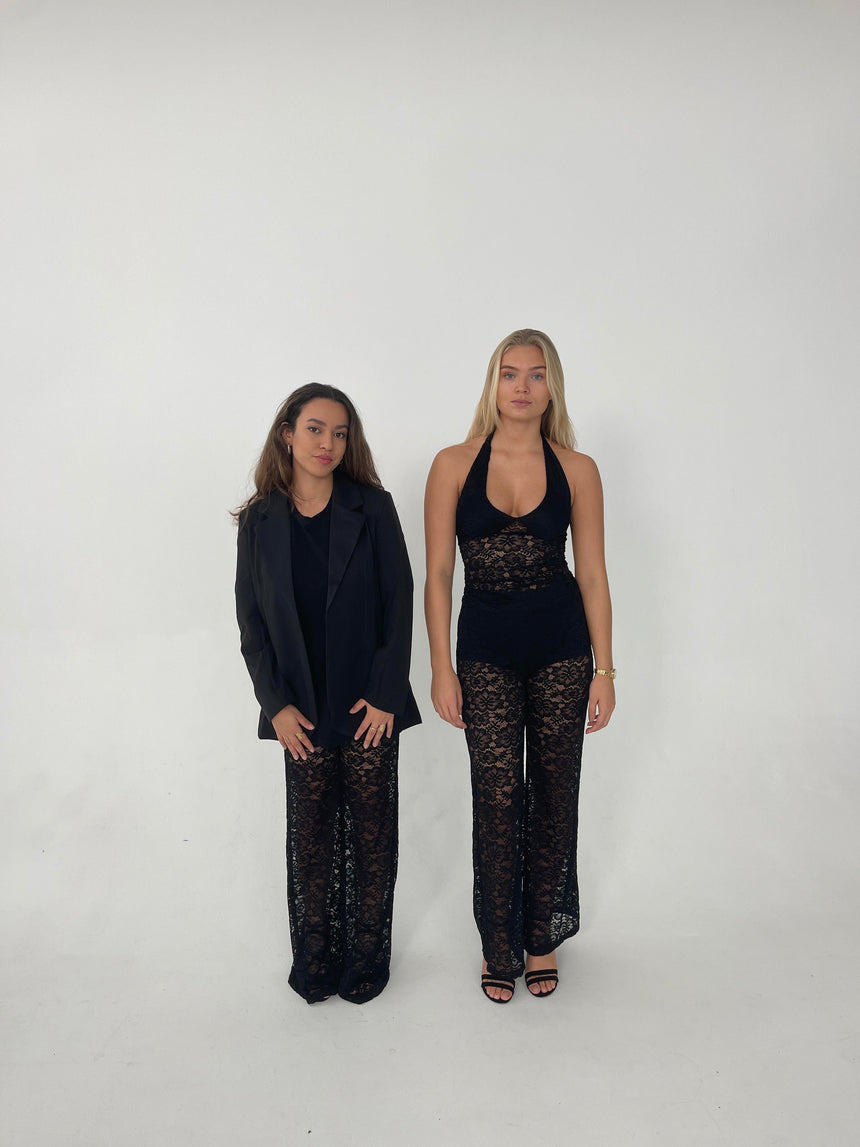 Amabel blonde top - Sort