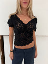 Isabel blonde top - Sort