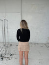 Sallie bluse med knude detalje - Sort
