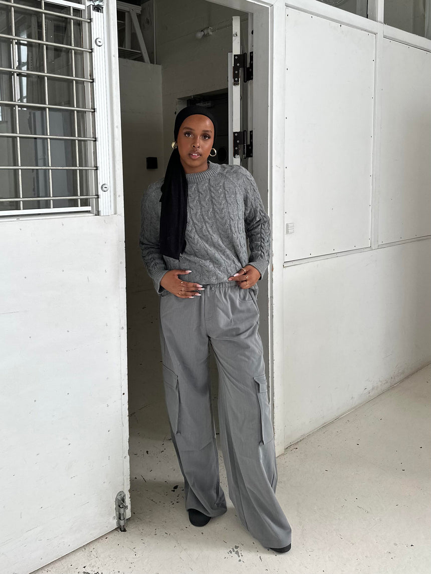 Mathilda cargo bukser - Grå