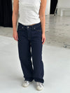 Oversized stjerne jeans - Guld stjerner