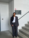 Blanca oversized suit pants - grå